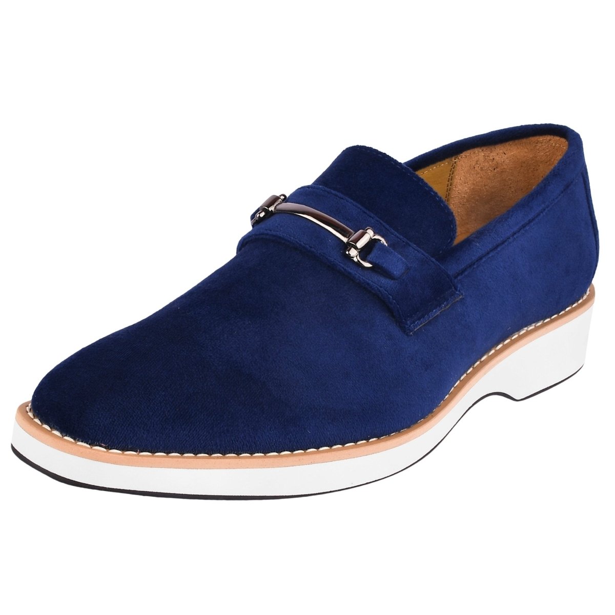 Liberty Zeno Welkar Men Velvet Causal Buckle Slip - On Loafers Shoes