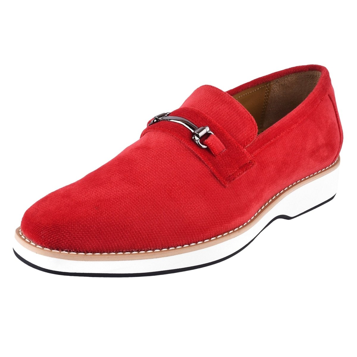 Liberty Zeno Welkar Men Velvet Causal Buckle Slip - On Loafers Shoes