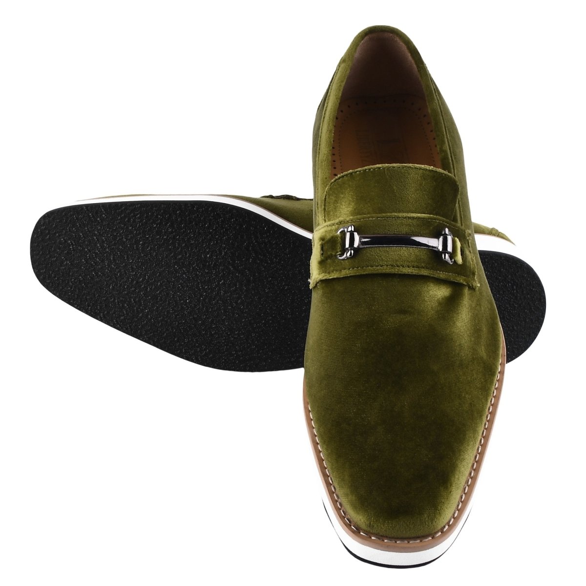 Liberty Zeno Welkar Men Velvet Causal Buckle Slip - On Loafers Shoes