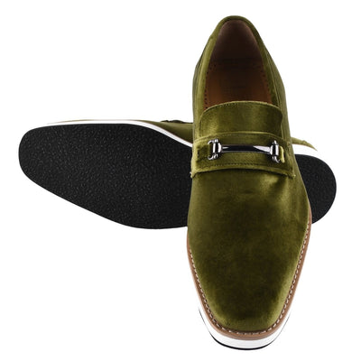Liberty Zeno Welkar Men Velvet Causal Buckle Slip - On Loafers Shoes