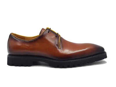 Carrucci Shoes Whole Cut Derby With Lug Sole Lightweight KS480101