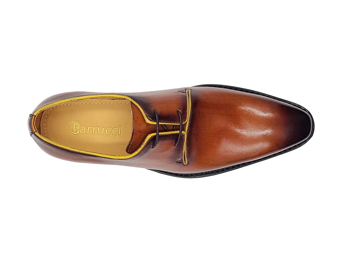 Carrucci Shoes Whole Cut Derby With Lug Sole Lightweight KS480101