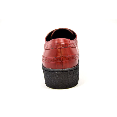 British Walkers Playboy Wingtip Men's Low Cut Brick Red Leather Shoes Custom Color view 2