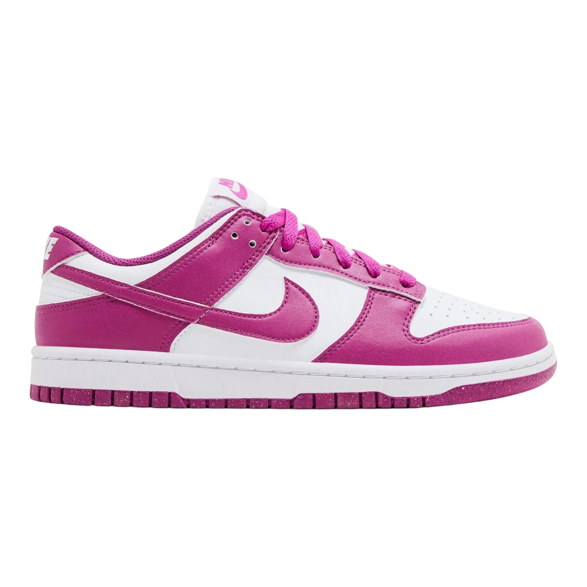 Nike Dunk Low Next Nature Women's Sneakers — White/Hot Fuchsia Low-Top – product view 1