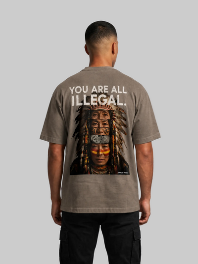 'You Are All Illegal' Oversized Heavyweight Graphic Tee
