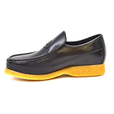 British Walkers Power Men's Leather Slip On Crepe Sole Shoes