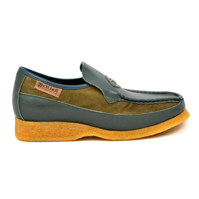 British Walkers Power Men's Leather Slip On Crepe Sole Shoes
