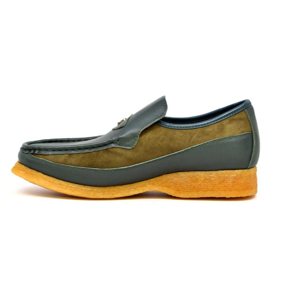 British Walkers Power Men's Leather Slip On Crepe Sole Shoes
