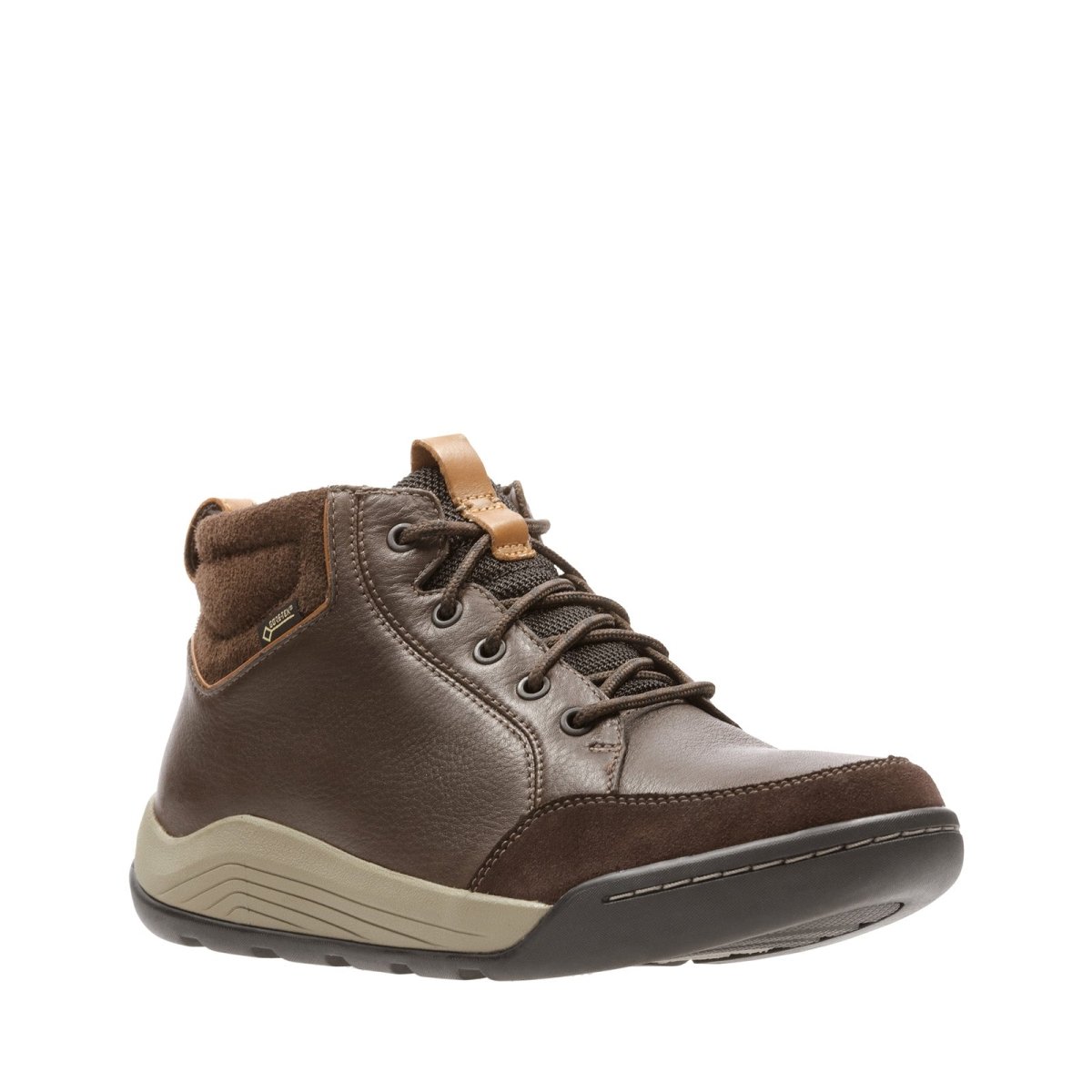 Clarks Originals Ashcombe Mid Gtx Men's Brown Leather Casual Dress Boots 26135409 Clarks Originals Ashcombe Mid Gtx Men's Brown Leather Casual Dress Boots 26135409