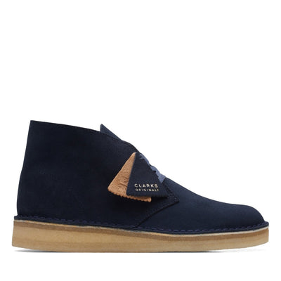 Clarks Originals Originals Desert Coal Boots Men's Navy Blue Suede S Boots 26169997