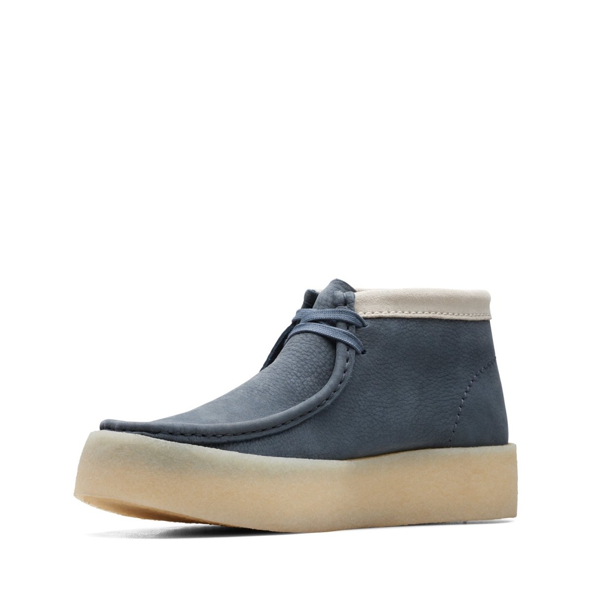 Clarks Originals Originals Wallabee Cup Boot Men’s Shoes – Navy Blue Nubuck – Style 26171091 – Modern Street Classic