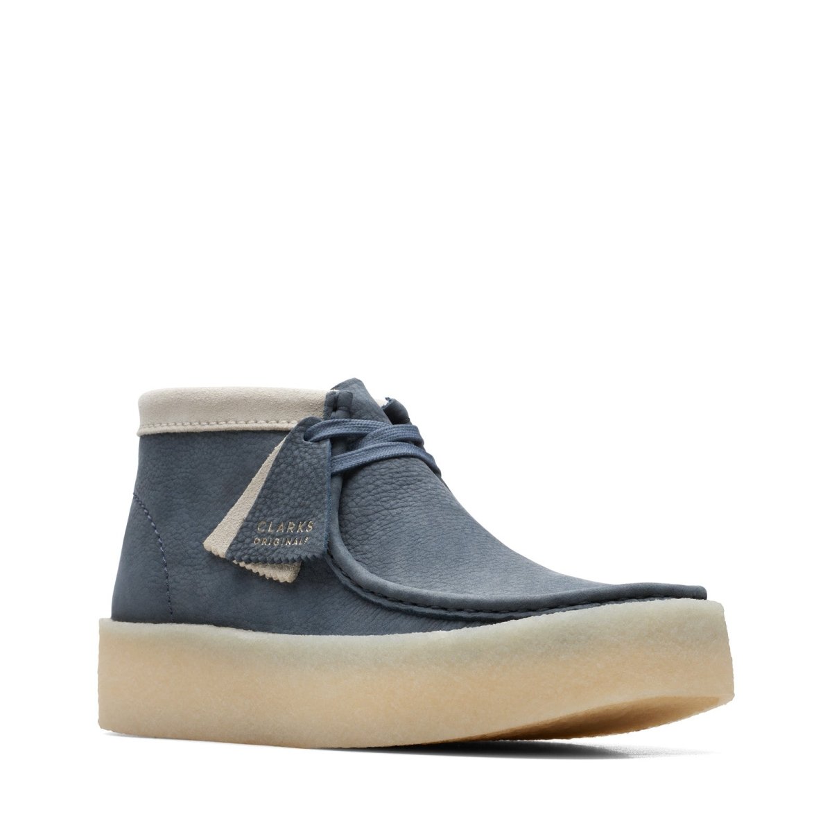 Clarks Originals Originals Wallabee Cup Boot Men’s Shoes – Navy Blue Nubuck – Style 26171091 – Modern Street Classic