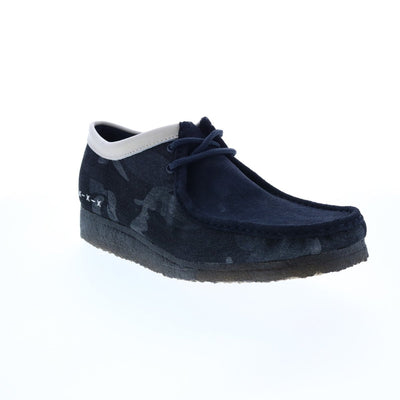 Clarks Originals Originals Wallabee Low Men's Denim Blue Canvas Suede 26168843