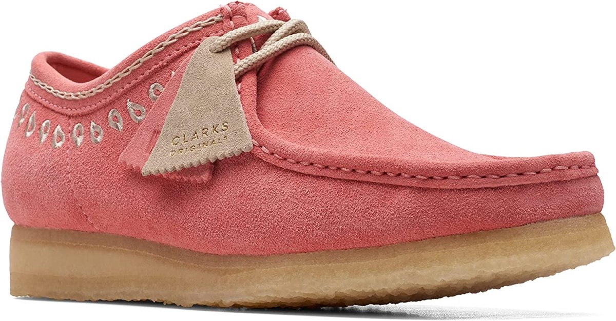 Clarks Originals Originals Wallabee Low Men's Pink Embroidery Suede 26170539
