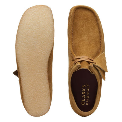 Clarks Originals Originals Wallabee Low Top – Men's Oak Hairy Suede & Ink Hairy Suede (26168852 26168854)