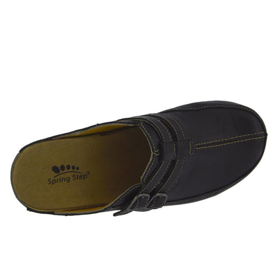 Spring Step Shoes Happy Women's Leather Slip On Clogs