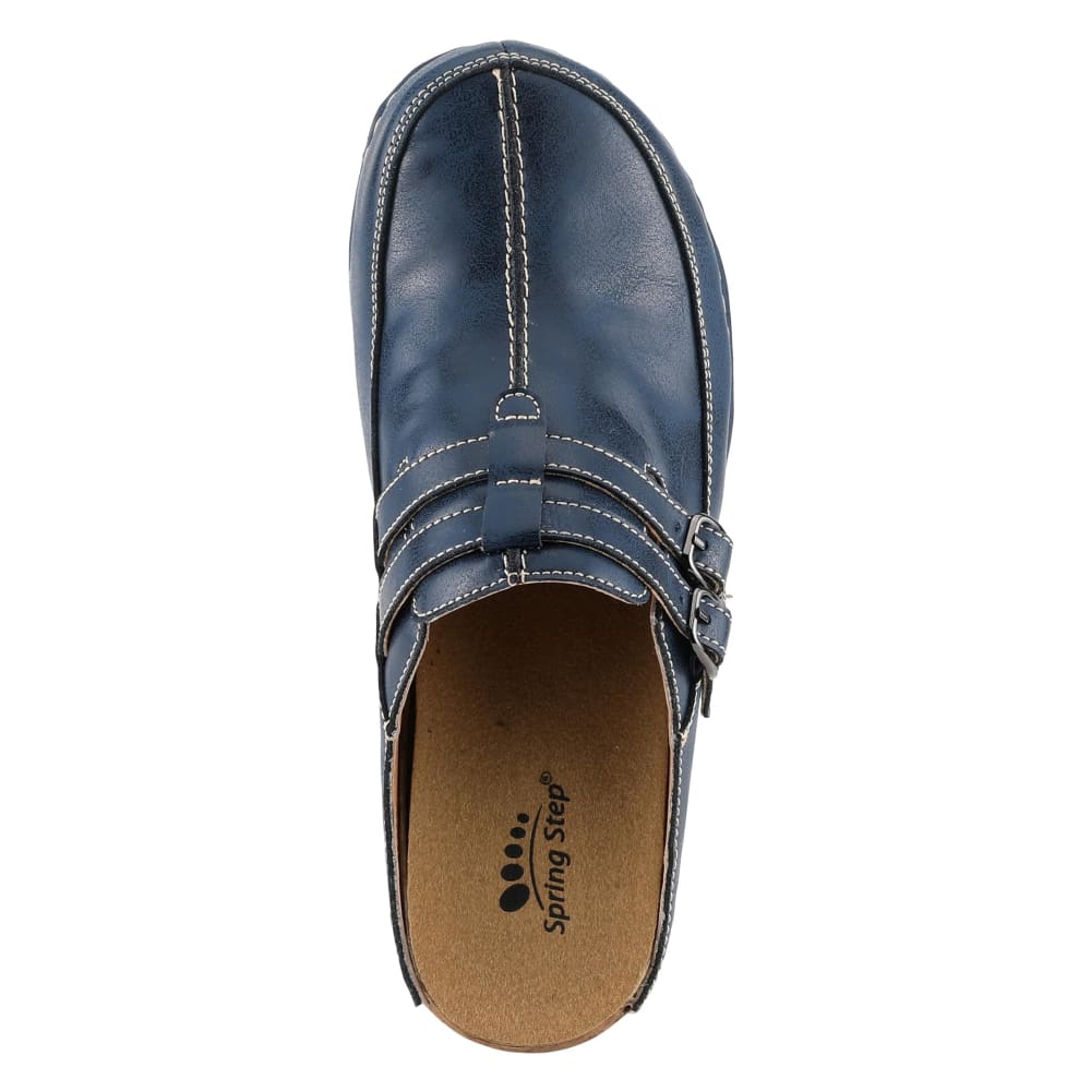Spring Step Shoes Happy Women's Leather Slip On Clogs